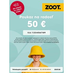 Elektronický poukaz na niečo zo ZOOTu v hodnote 50 € vyobraziť