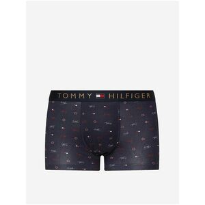 Sada modrých pánskych vzorovaných boxeriek a ponožiek Tommy Hilfiger vyobraziť