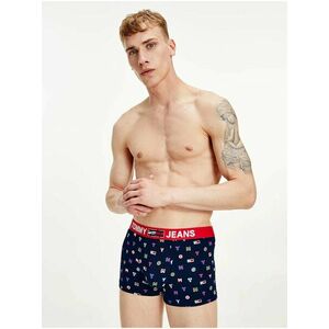 Tmavomodré pánske vzorované boxerky Tommy Hilfiger Underwear vyobraziť