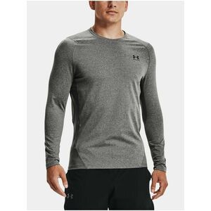 Šedé športové tričko Under Armour UA CG Armour Fitted Crew vyobraziť