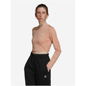 Marhuľový dámsky crop top adidas Originals vyobraziť