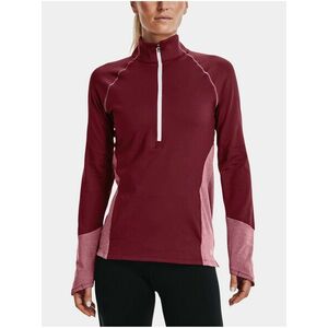 Mikina Under Armour UA ColdGear 1/2 Zips-RED vyobraziť