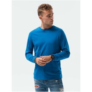 Modré pánske basic tričko Ombre Clothing vyobraziť