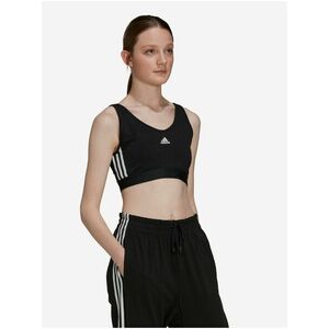 Čierna športová podprsenka adidas Performance vyobraziť