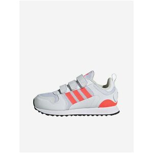 Oranžovo-biele detské tenisky adidas Originals ZX 700 vyobraziť