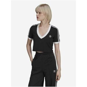 Čierny dámsky crop top adidas Originals vyobraziť