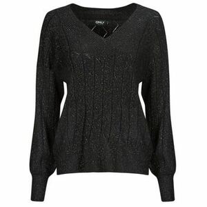 Svetre Only ONLLUCIA LS GLITTER V-NECK KNT vyobraziť