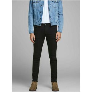 Čierne slim fit rifle Jack & Jones Liam vyobraziť