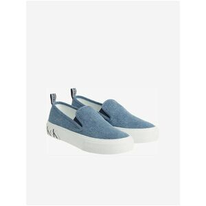 Espadrilky, slip on pre ženy Calvin Klein - modrá vyobraziť