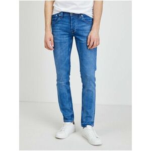 Modré pánske slim fit rifle Pepe Jeans Cash vyobraziť