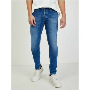 Modré pánske slim fit rifle Pepe Jeans Chepstow vyobraziť