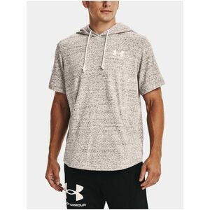 Krémová športová mikina Under Armour UA Rival Terry LC SS HD vyobraziť