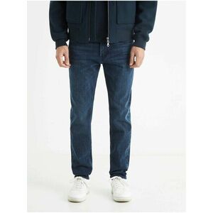 Tmavomodré pánske slim fit rifle Celio C25 Bostone vyobraziť