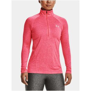 Ružové športové tričko Under Armour Tech 1/2 Zip - Twist vyobraziť