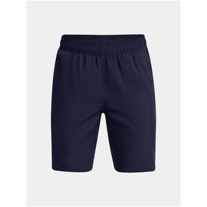 Tmavomodré športové kraťasy Under Armour UA Woven Graphic Shorts vyobraziť