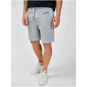 Šedé pánske šortky GAP mini arch short french terry vyobraziť