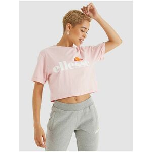 Svetloružový dámský crop top Ellesse Alberta vyobraziť