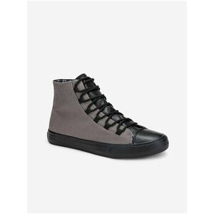 Čierno-šedé pánske sneakers topánky Ombre Clothing T378 vyobraziť