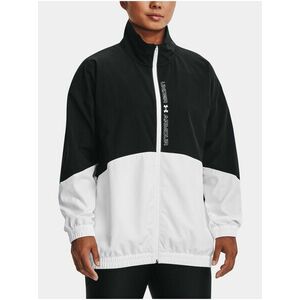 Čierna dámska bunda Under Armour Woven FZ Oversized Jacket vyobraziť