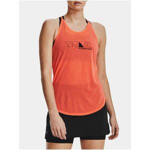 Oranžové dámske tielko Under Armour UA Run Trail Tank vyobraziť