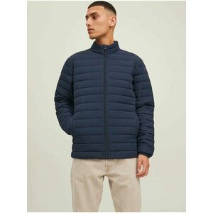 Tmavomodrá prešívaná bunda Jack & Jones Puffer vyobraziť