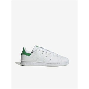 Biele detské tenisky adidas Originals Stan Smith J vyobraziť