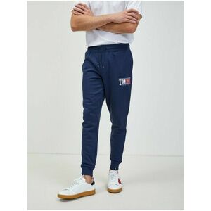 Tmavomodré pánske tepláky Tommy Jeans vyobraziť