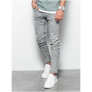 Skinny fit pre mužov Ombre Clothing - sivá vyobraziť