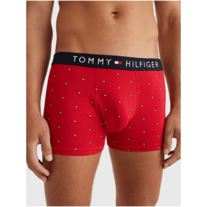 Červené pánske vzorované boxerky Tommy Hilfiger vyobraziť