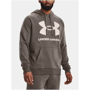 Tmavohnedá pánska mikina Under Armour UA Rival Fleece Big Logo HD vyobraziť