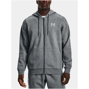 Šedá mikina Under Armour UA Essential Fleece FZ Hood vyobraziť