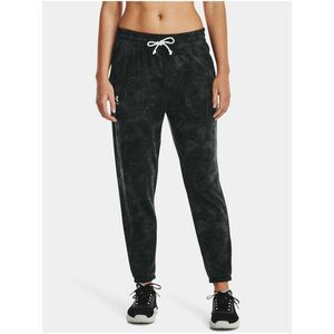 Čierne dámske tepláky Under Armour Rival Terry Print Jogger vyobraziť