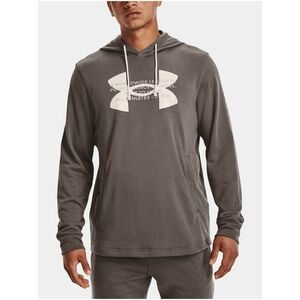 Hnedá pánska mikina Under Armour UA Rival Terry Logo Hoodie vyobraziť