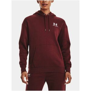 Vínová mikina Under Armour Essential Fleece Hoodie vyobraziť