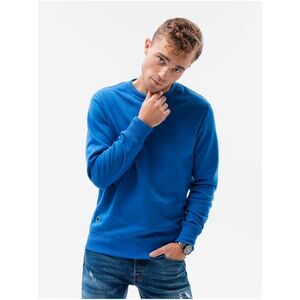 Modrá pánska basic mikina Ombre Clothing vyobraziť