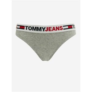 Nohavičky pre ženy Tommy Jeans - svetlosivá vyobraziť