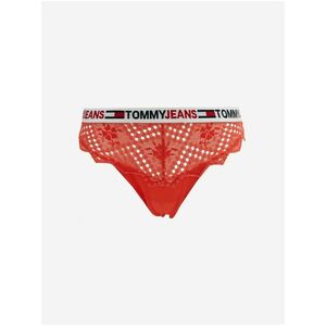 Nohavičky pre ženy Tommy Jeans - červená vyobraziť