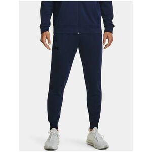 Tmavomodré športové tepláky Under Armour UA Armour Fleece Joggers vyobraziť