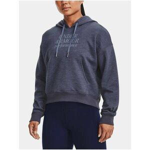 Šedá dámska mikina s kapucňou Under Armour Essential Script Hoodie vyobraziť