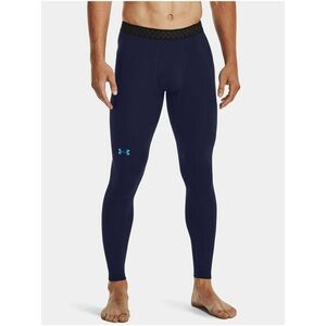 Tmavomodré pánske legíny Under Armour UA ColdGear Rush Leggings vyobraziť