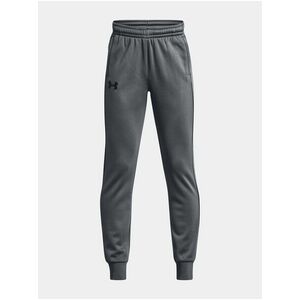 Šedé chlapčenské tepláky Under Armour UA Armour Fleece Joggers vyobraziť