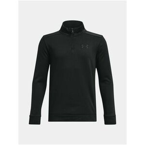 Čierna chlapčenská mikina Under Armour UA Armour Fleece 1/4 Zip vyobraziť