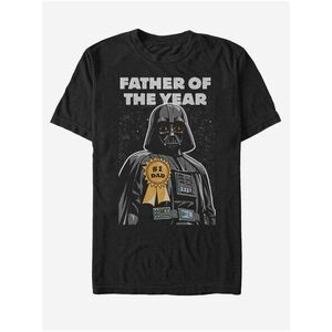 Černé unisex tričko ZOOT.Fan Darth Vader Father Of The Year vyobraziť