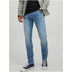 Slim fit pre mužov Jack & Jones - modrá vyobraziť