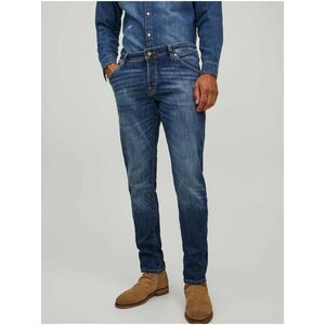 Slim fit pre mužov Jack & Jones - modrá vyobraziť