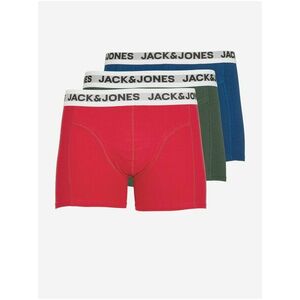 Boxerky pre mužov Jack & Jones - červená, zelená, modrá vyobraziť