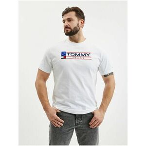 Tričká s krátkym rukávom pre mužov Tommy Jeans - biela vyobraziť