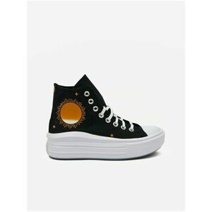 Čierne dámske členkové tenisky Converse Chuck Taylor All Star Move vyobraziť