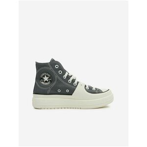 Šedé pánske členkové tenisky na platforme Converse Chuck Taylor All Star Utility vyobraziť