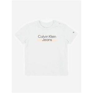 Svetlosivé detské tričko Calvin Klein Jeans vyobraziť